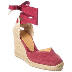 Castañer Chiara Canvas Wedge Sandal, Brown